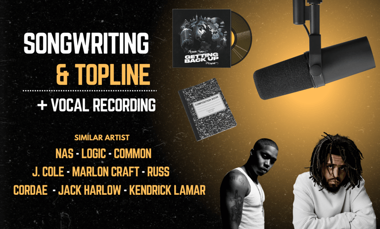 Compelling lyrics and vocal performances that will bring your musical vision to life