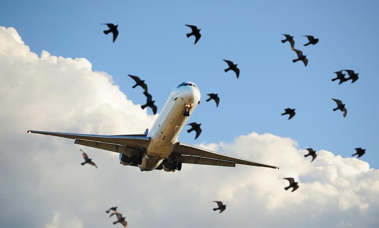 choc aviaire à cause des oiseaux dans les bassins non couvert 