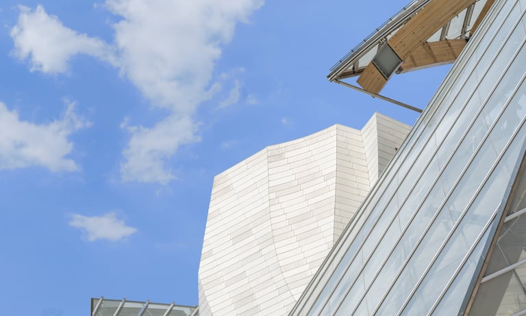 détail architecture Fondation LV by Hellias photographe