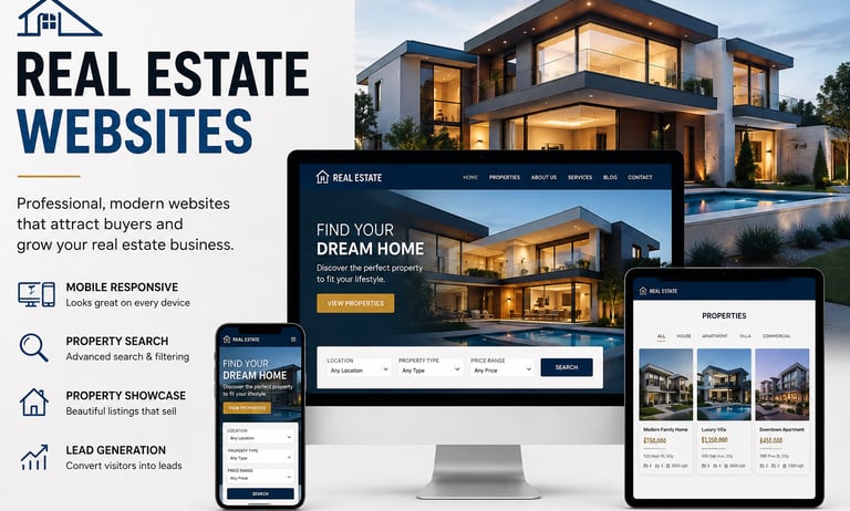 Real estate website design