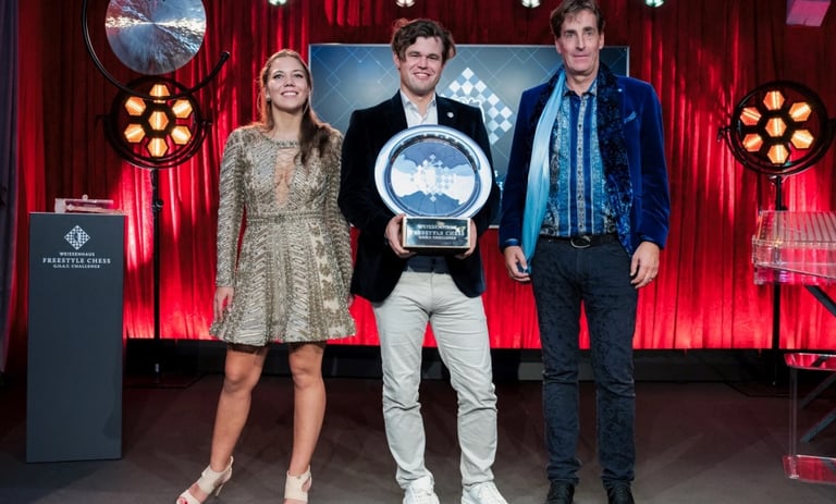 FIDE International Chess GM Magnus Carlsen wins Freestyle Chess G.O.A.T. Challenge 2024