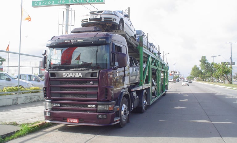 Transportadora de Veículos Confiavel, Carreta Cegonha com Seguro, Transporte de Veículos, Cegonheira
