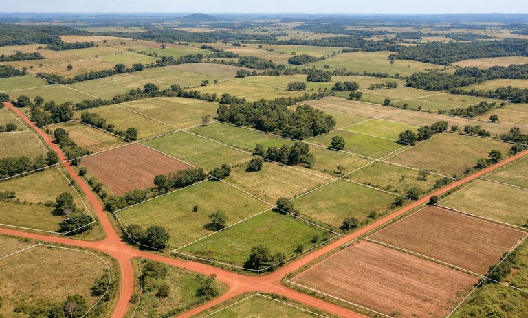 Grundstücksstruktur und Landschaft in Paraguay – Kataster und Vermessung