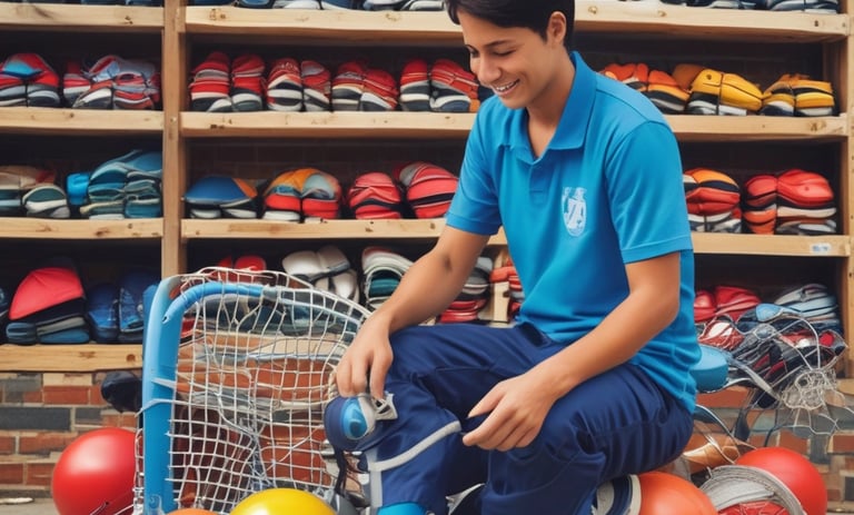 A diverse group of students playing soccer on a sunny field.