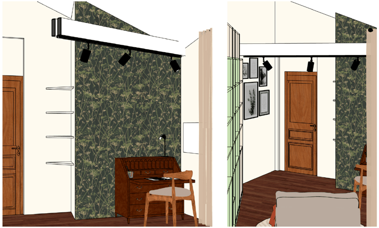 modélisation 3D du bureau