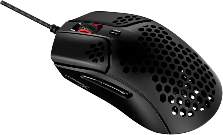 HyperX Pulsefire Haste – Ratón alámbrico para juegos – Ultraligero, 59 g, negro