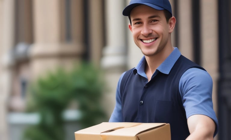 A black point-of-sale terminal with a paper receipt coming out of it, set against a solid orange background. The receipt paper is unrolled and cascades down to the side.