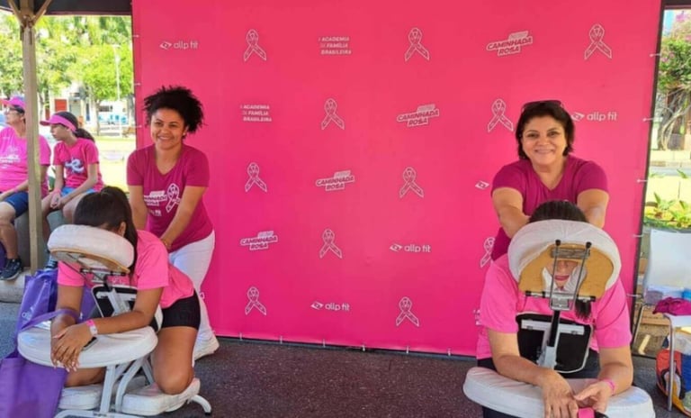 Quick Masage corrida outubro rosa 2025 - Jaque Massagens BH