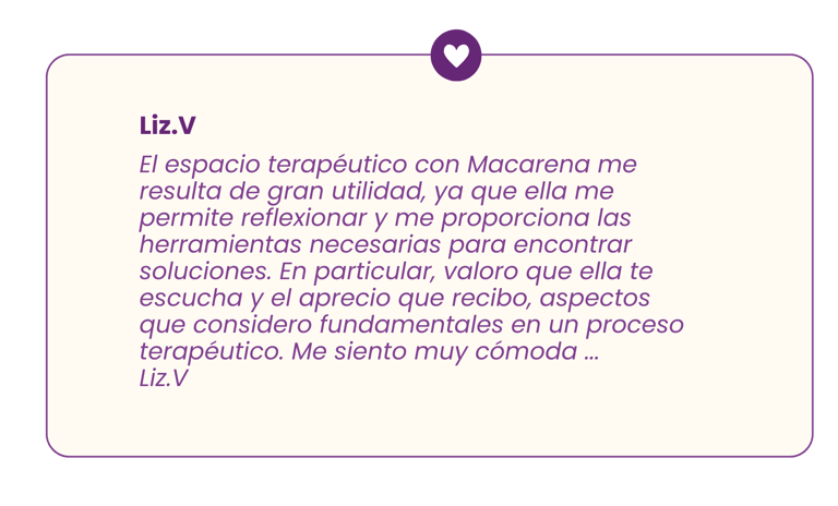 recomendacion del Espacio terapeutico