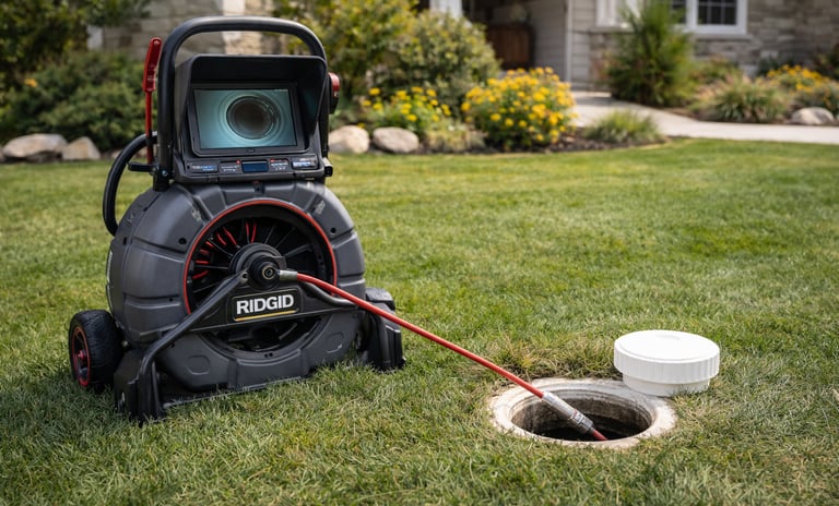 Sewer scope with top-of-the-line camera equipment