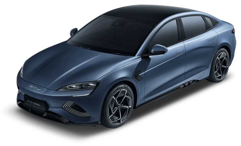 BYD Seal hitam Gresik sedan listrik – tampilan sporty Surabaya Sidoarjo