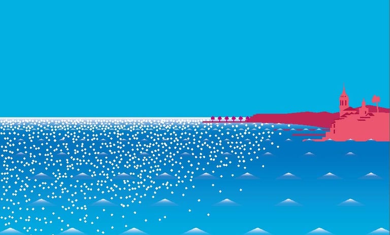 illustration of Balmins Cove by Tomo Iida