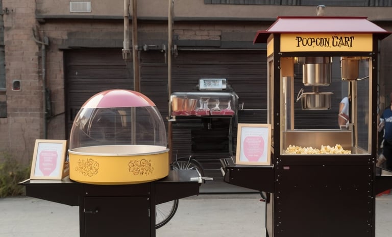 popcorn, cotton candy, waffle, crepe, ice cream service in kl penang selangor johor melaka ipoh