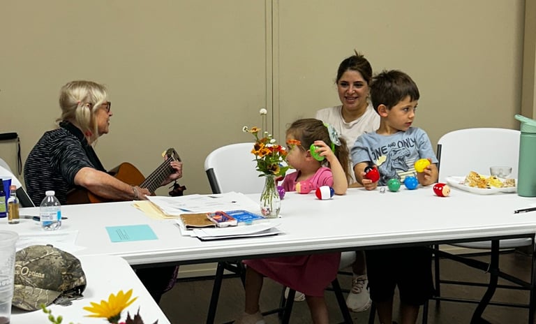 Rabbi Padorr with kids