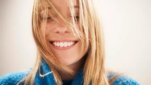 girl with white teeth