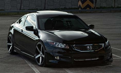 Lowered black honda accord with rims