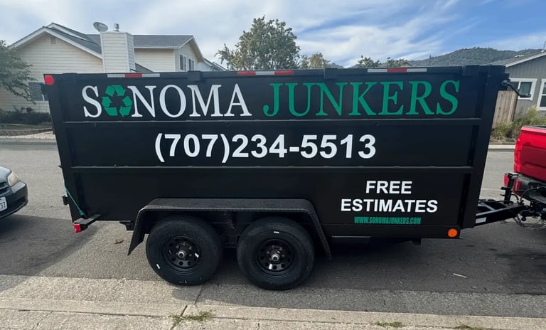 trailer in a residential neighborhood