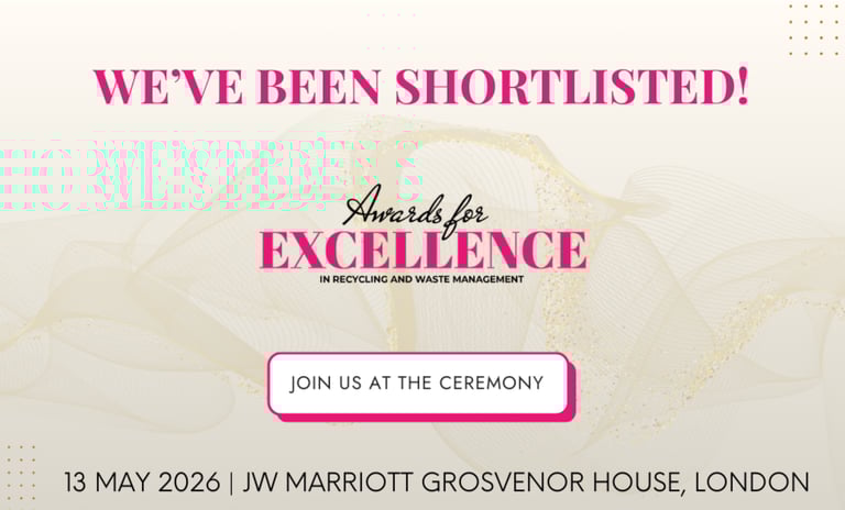 "we've been shortlisted" graphic for the 2026 Awards for Excellence 