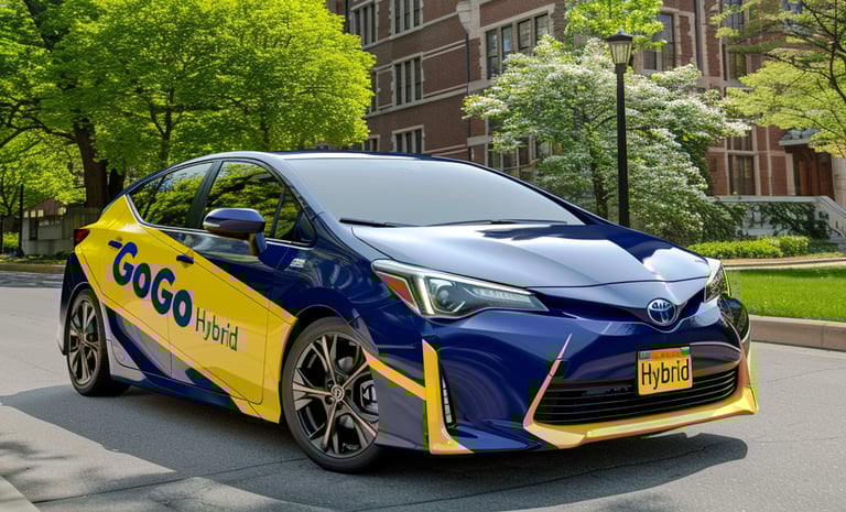 University of Michigan campus-prius GoGo hybrid battery repair