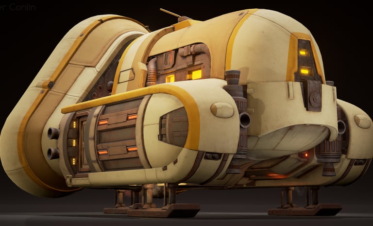 a futuristic looking spaceship - like object with a futuristic design