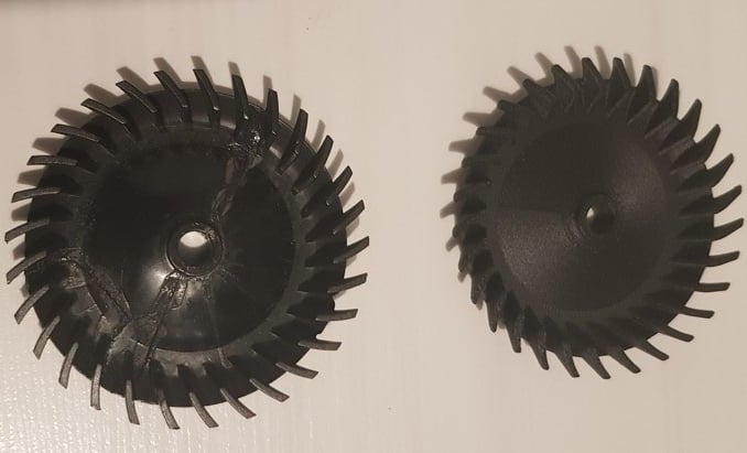 Réparation d'une turbine de moteur de robot ménagé cuisine