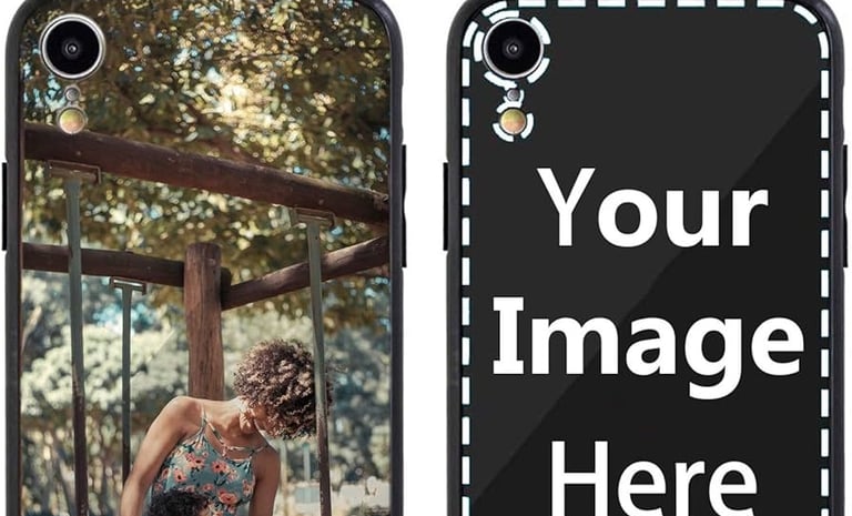 Photo on a phone case (Mother and a kid)