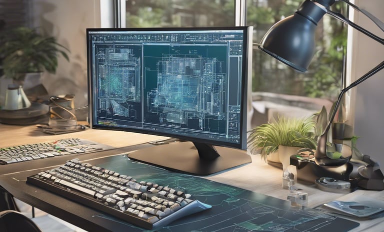 black flat screen computer monitor
