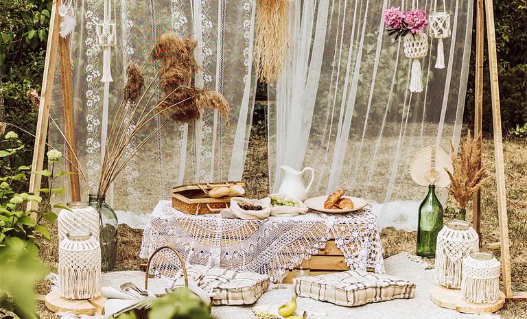 summer boho picnic