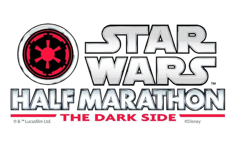 2018 runDisney Star Wars The Dark Side Half Marathon Weekend logo