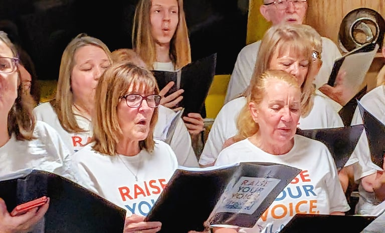 Raise Your Voice Hebburn at The Lodge Care Home, South Shields