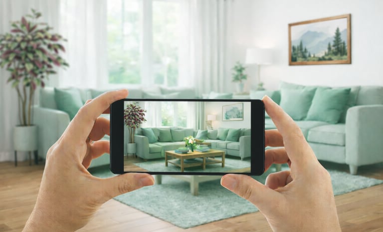 Virtual home organizing and space alignment consultation