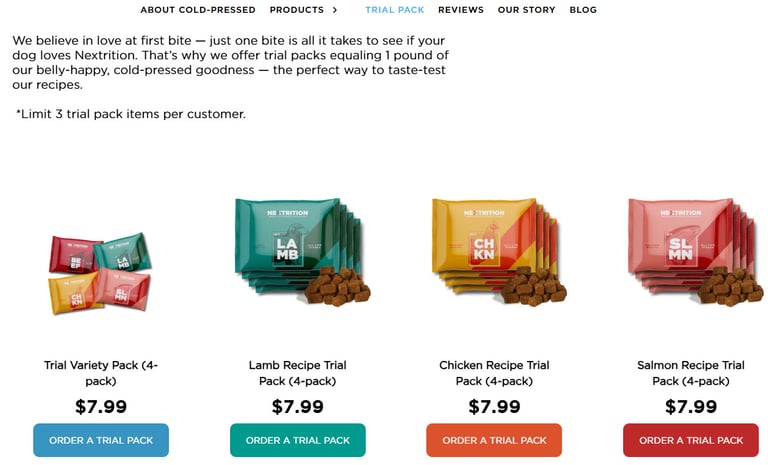 Nextrition Trial Pack