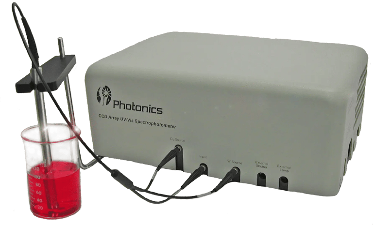 S.I. Photonics Model 440 spectrophotometer with fiber optic dip probe