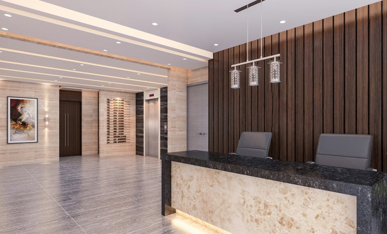 Lobby commercial cleaning in Marion County Ocala 1