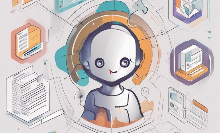 A sleek dashboard displaying AI analytics and customer data trends.