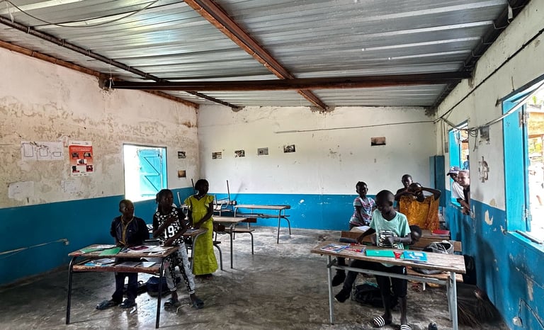 Photo représentant l'école du village de Kachiouane