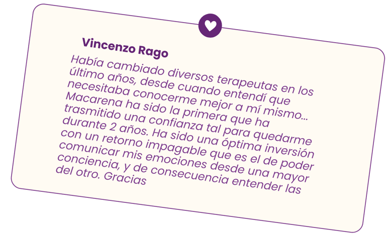 recomendacion del Espacio terapeutico