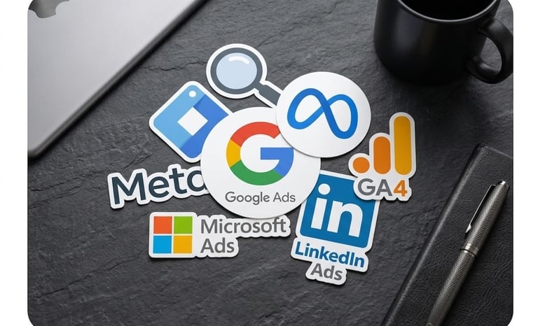 logos of ppc marketing channels