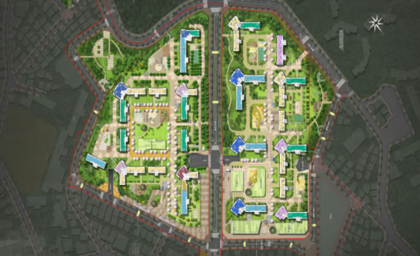 하남스타포레1.2차배치도