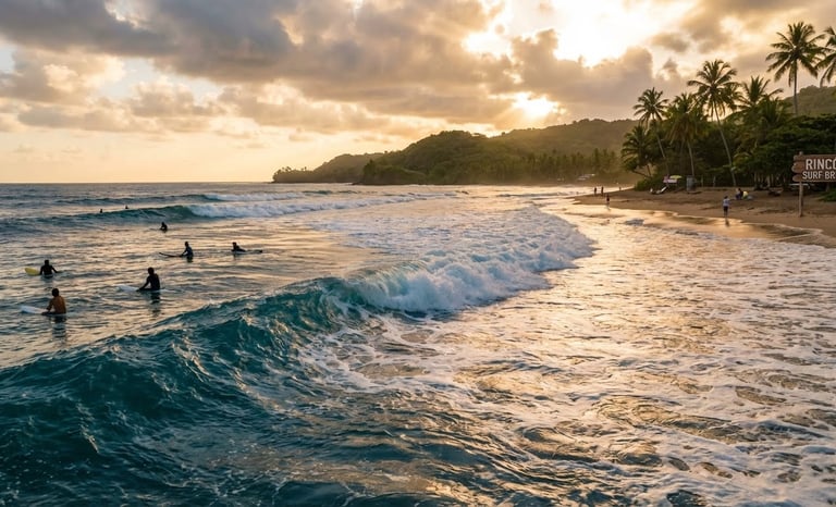 Rincon Puerto Rico surfing day