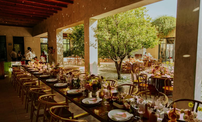 Table Setup with Decor, Floral and Catering