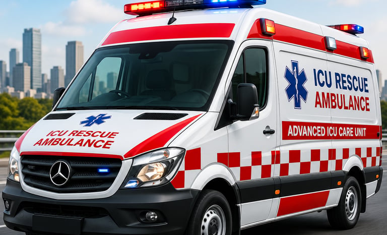 ICU Rescue Ambulance Service Lucknow