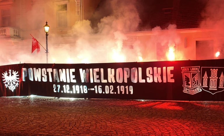 transparent powstanie wielkopolskie racowisko lech poznań fc gostyń 