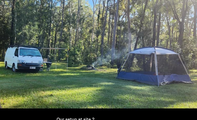 campervan at campsite