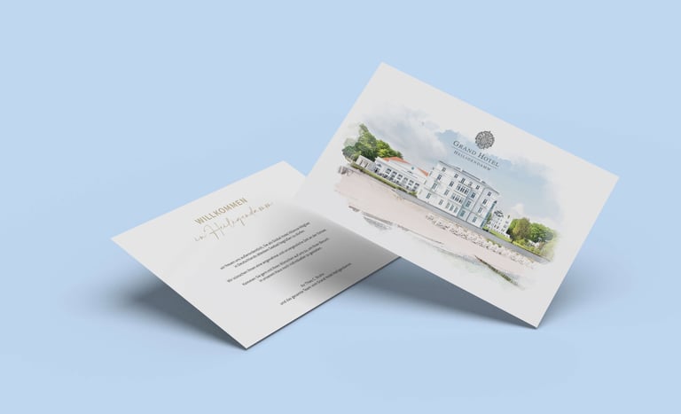 Willkommenskarte Grand Hotel Heiligendamm