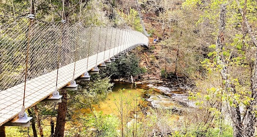 Fall Creek Falls, Pikeville - Bridge across a small canyon at Cane Creek Falls