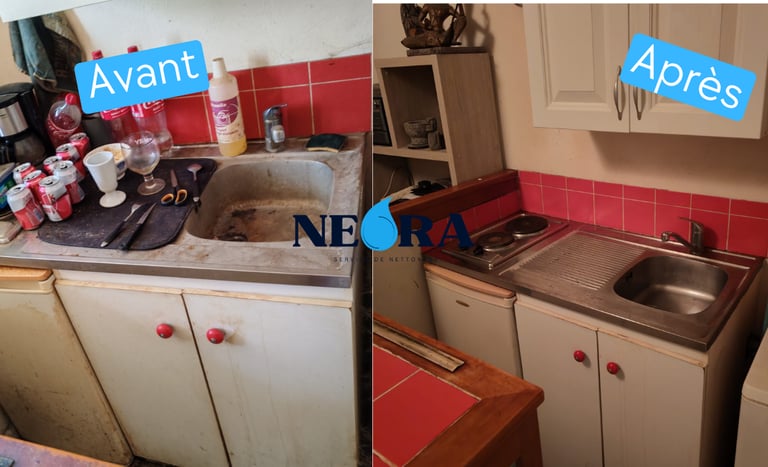 nettoyage cuisine la rochelle avant apres remise en etat appartement