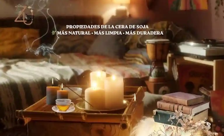 Propiedades de la Cera de Soja mas natural mas limpia mas duradera