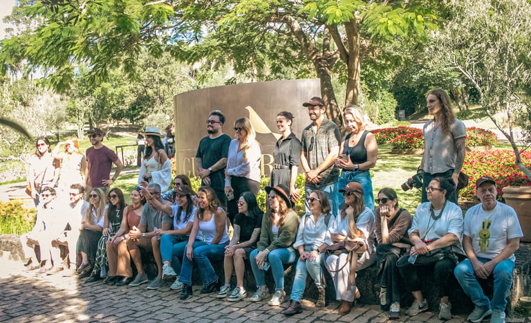 Convidados da press trip na visita à Guaspari. Foto: Divulgação