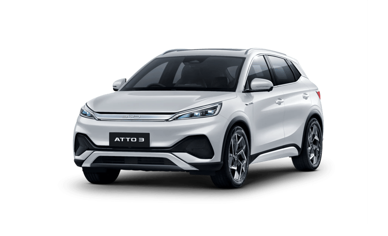 BYD Atto 3 Gresik SUV listrik – tampilan eksterior putih Surabaya